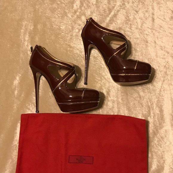 Gorgeous Valentino Platform Heels Sz 39.5 - Picture 3 of 6