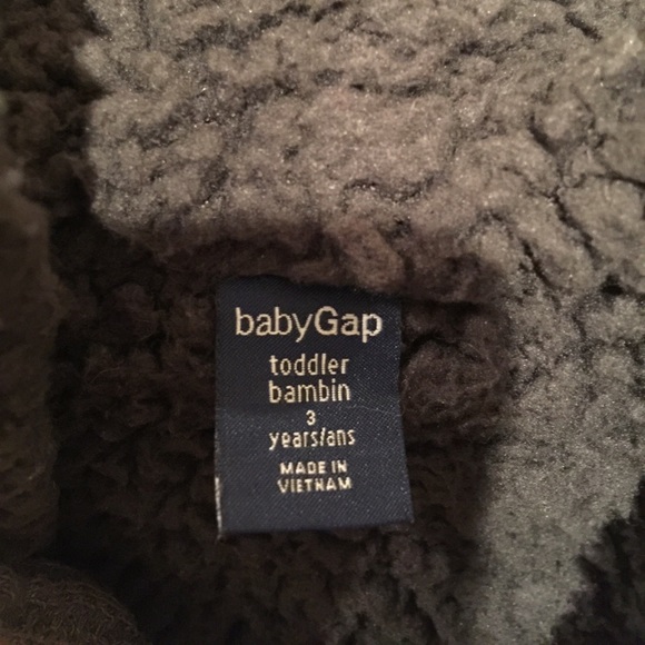 Baby Gap Zipped Hoodie, size 3, extra thick - Picture 3 of 4
