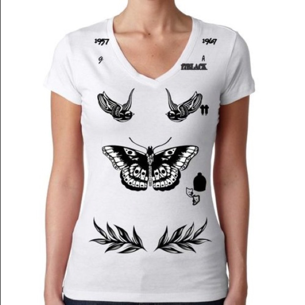*SOLD* Harry Styles Tattoo Top
