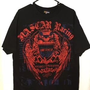 Nascar T-Shirt Mens Large Cool Graphics