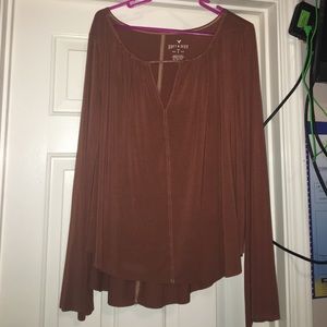 Keyhole American Eagle Long Sleeve Too