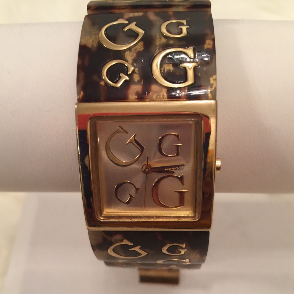 Tortoise Shell Guess Watch - Picture 2 of 2