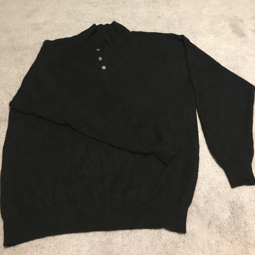 Men's Black cashmere sweater