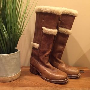 FRYE Campus Shearling Boots
