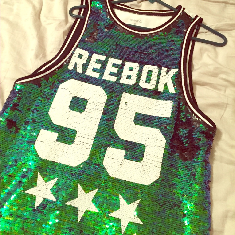 Reebok sequin top
