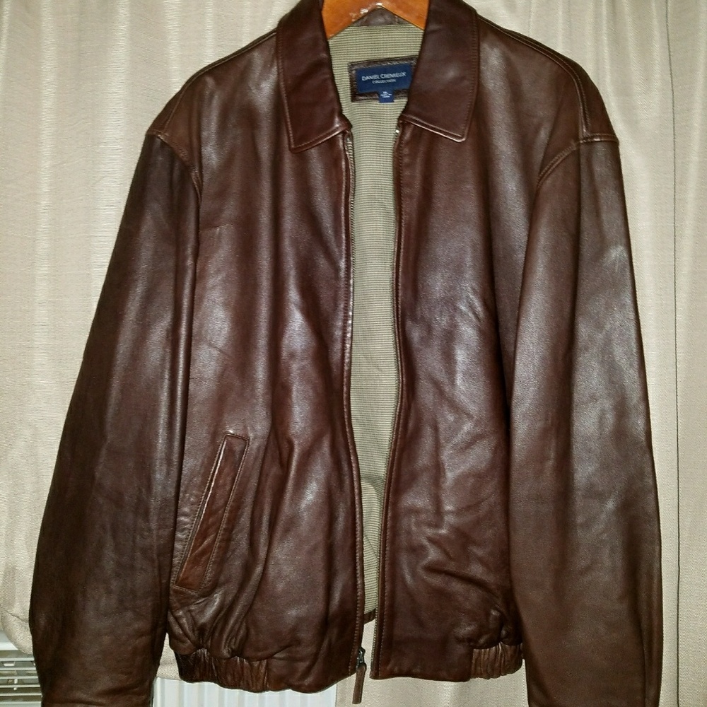💎Mens Daniel Cremieux Lamb Skin Leather Jacket💎