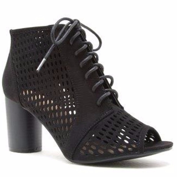 BUY 1, GET 1 FREE! Faux Suede Lace-Up Bootie - Picture 3 of 8