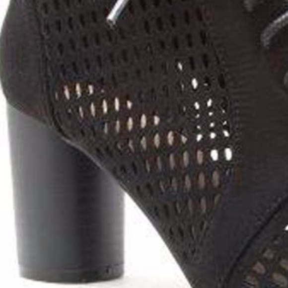 BUY 1, GET 1 FREE! Faux Suede Lace-Up Bootie - Picture 8 of 8