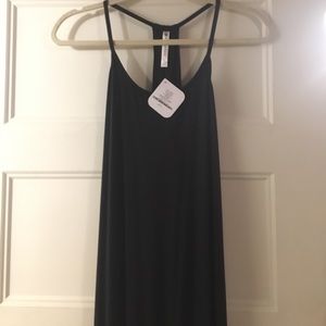 NWT Fabletics black jersey maxi dress, large