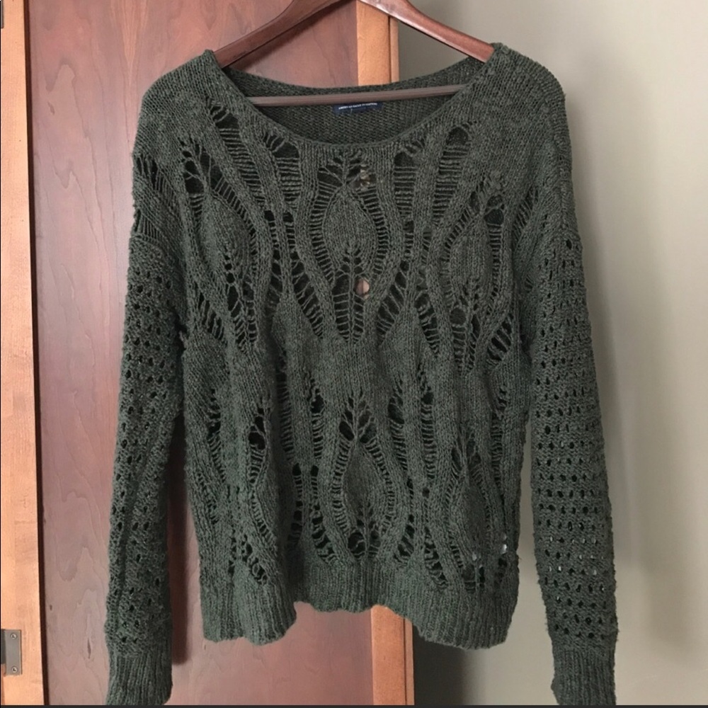 Forest green American Eagle Sweater