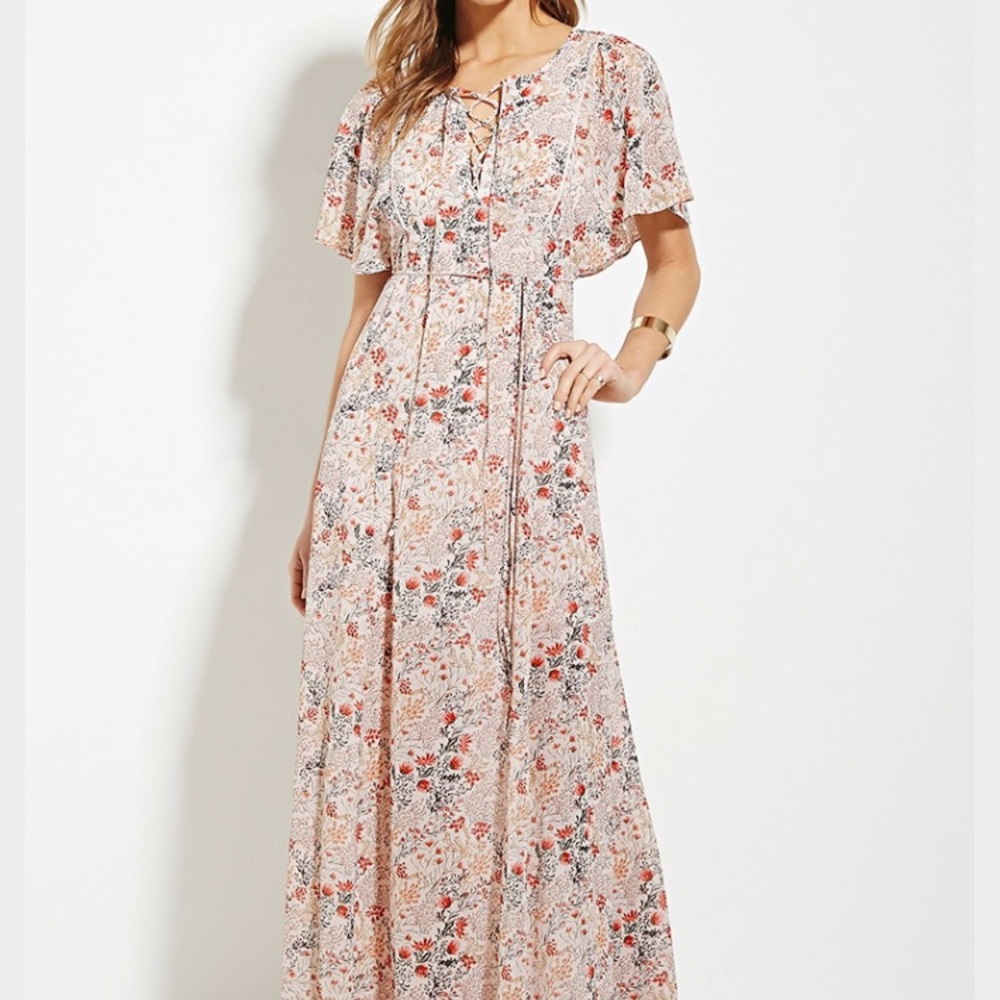 Forever 21 Contemporary Floral Maxi Dress