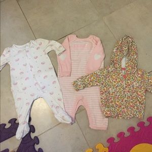 Baby girl 0-3 3-6 month bundle EUC