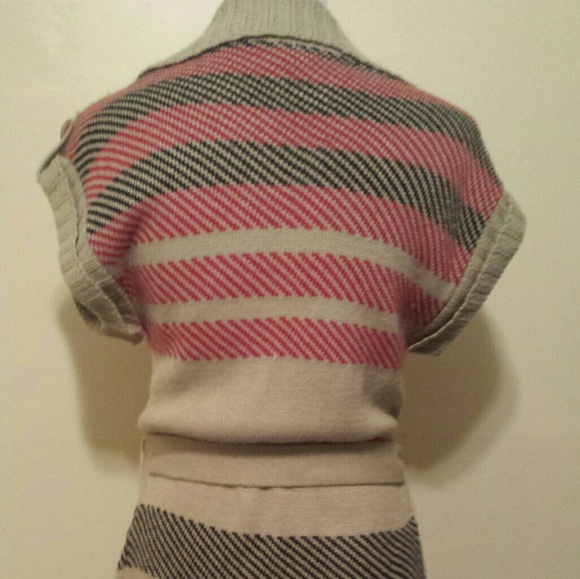 Button front Sweater with belt - Picture 3 of 4