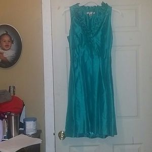 Max Studios Blue tea length dress
