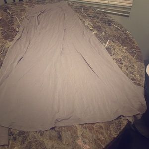 Light brown maxi skirt