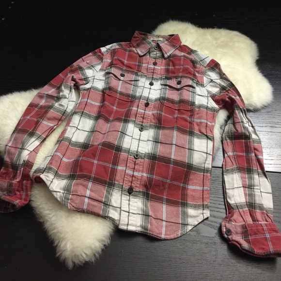 *FIRM! ABERCROMBIE KIDS PLAID SHIRT - Picture 2 of 7