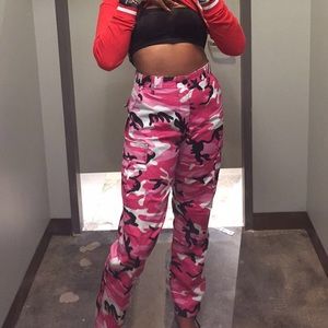 High-Waisted Camo Pants