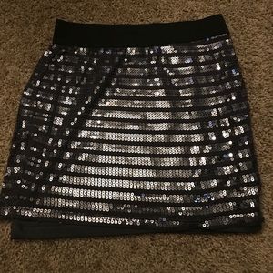 Sequin Mini Skirt