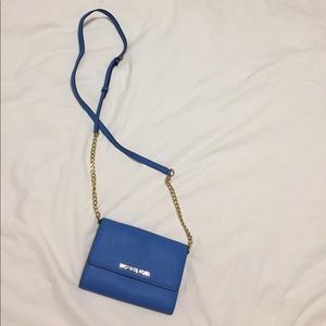 Michael Kors Small Blue Crossbody Bag