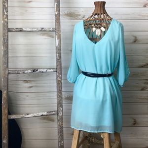 Turquoise flowy dress!