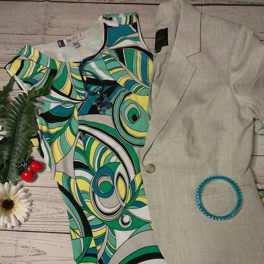 Jennifer Lopez  Haute Tropics dress sz S