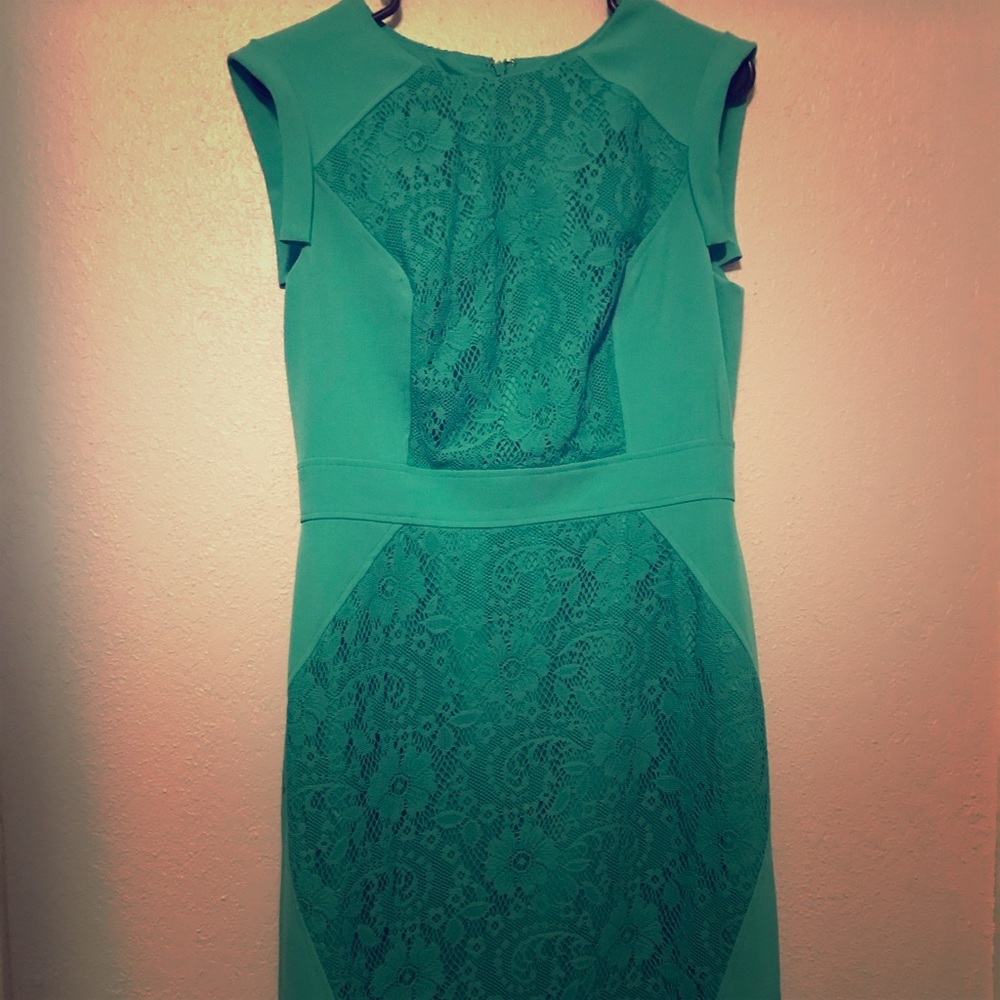 Dark Mint Lace Dress