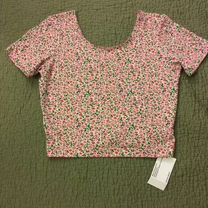 NWT American Apparel floral crop top.