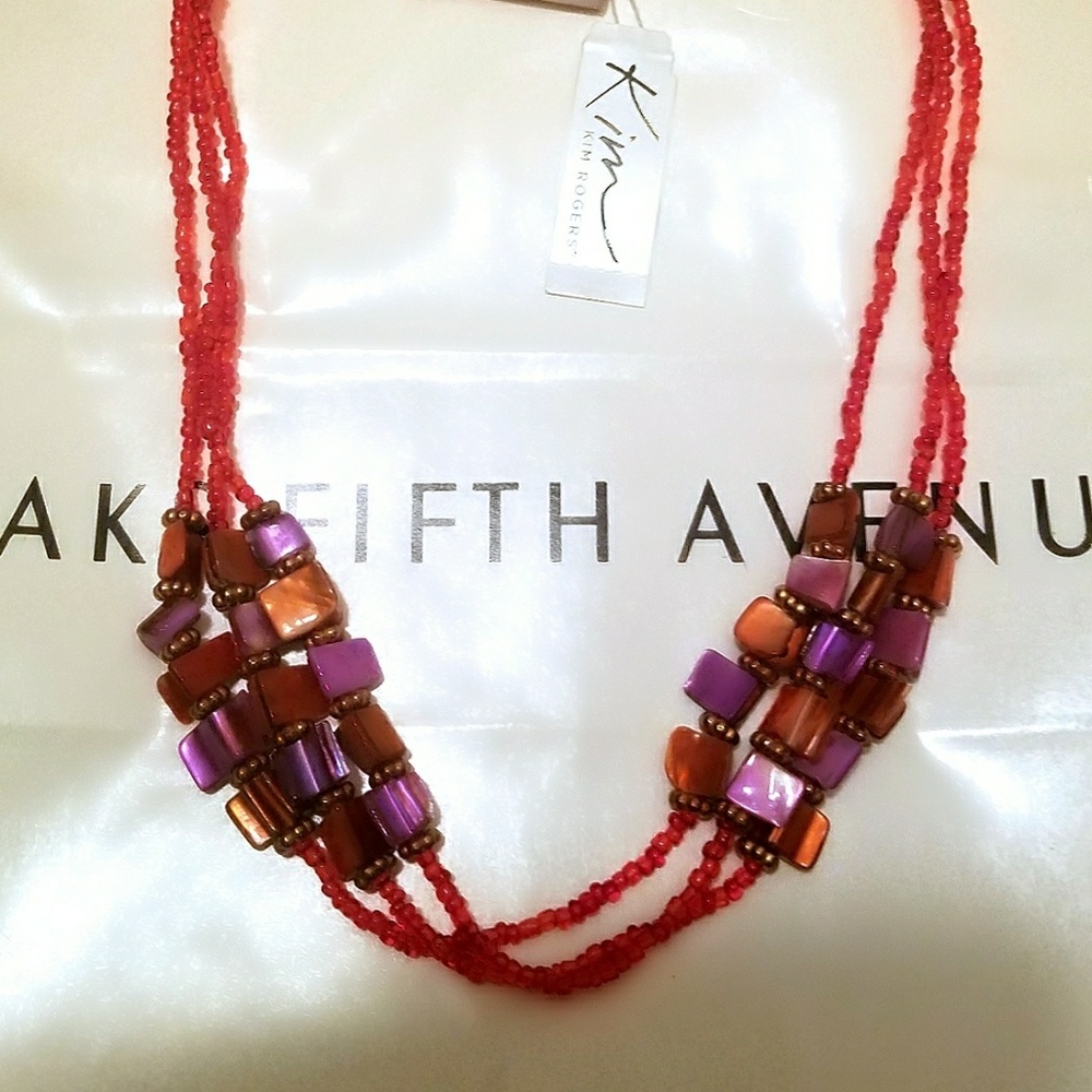 Kim Rogers Tuscany Beaded Stone Necklace