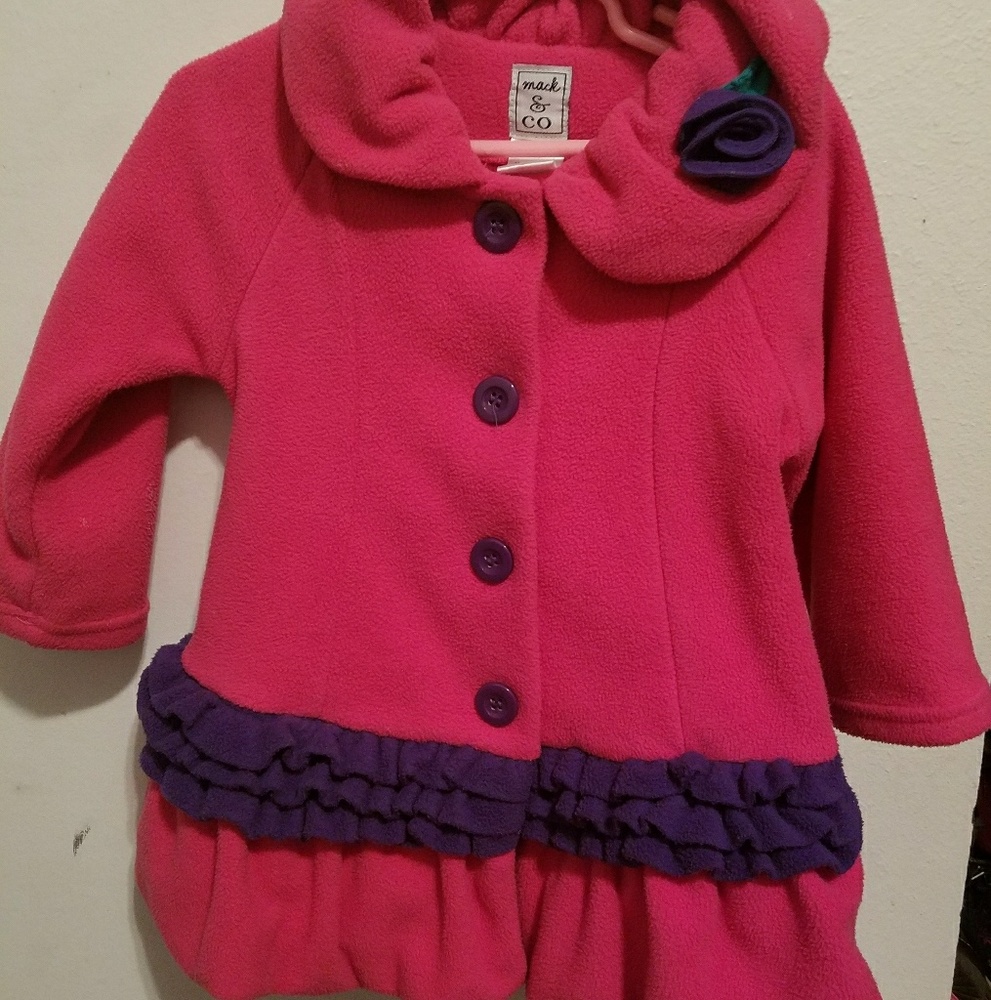 Pink pea coat
