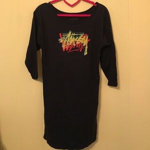 Stussy Rasta Stock Logo Longsleeve Dress