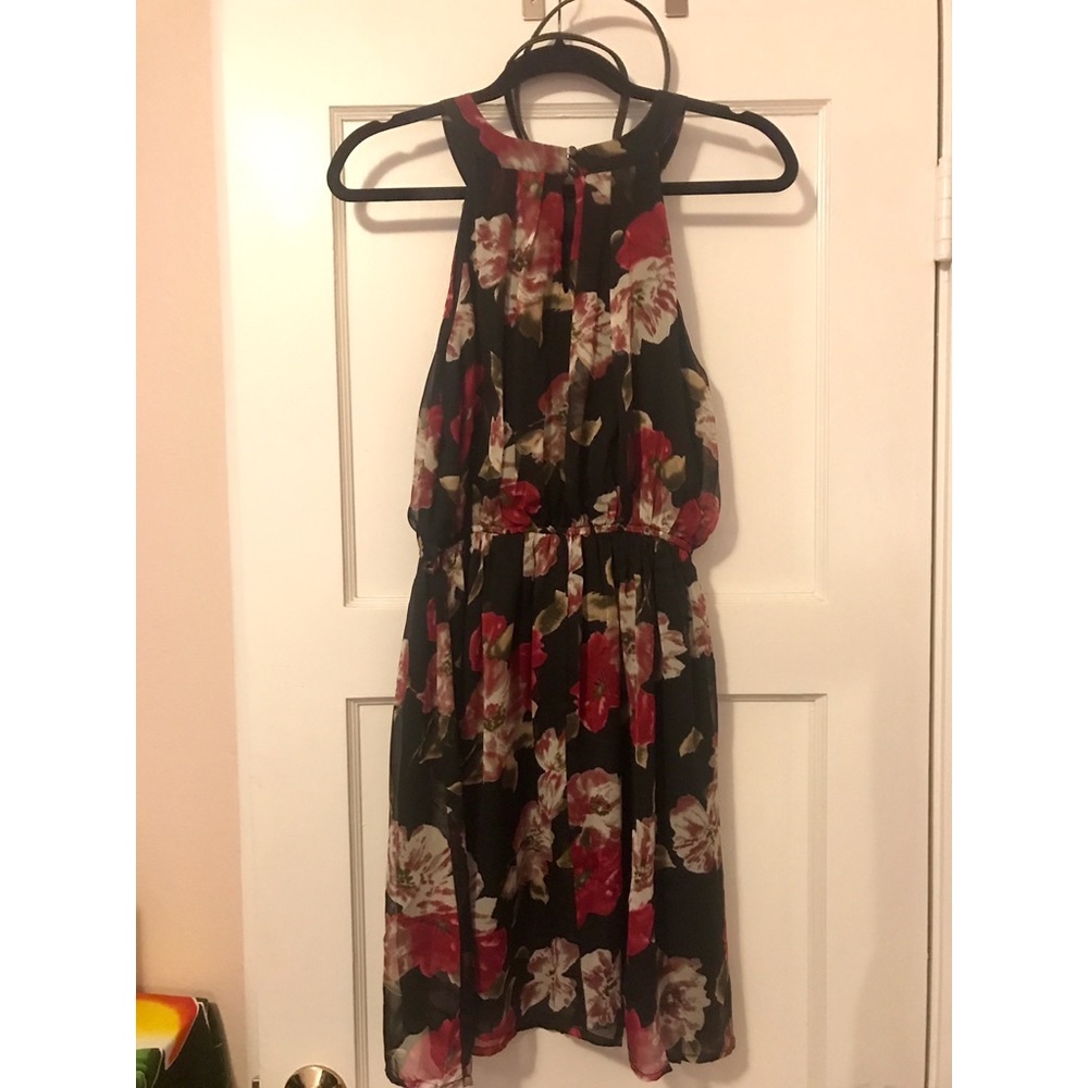 She & Sky Black Floral Dress