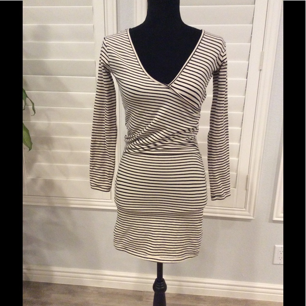 Obey Long Sleeve Body Con Dress