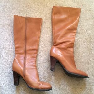 Tan Leather Boots, Tan Knee High Boots, Tan Boots