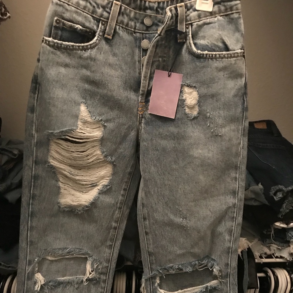 LF boyfriend jeans, high rise