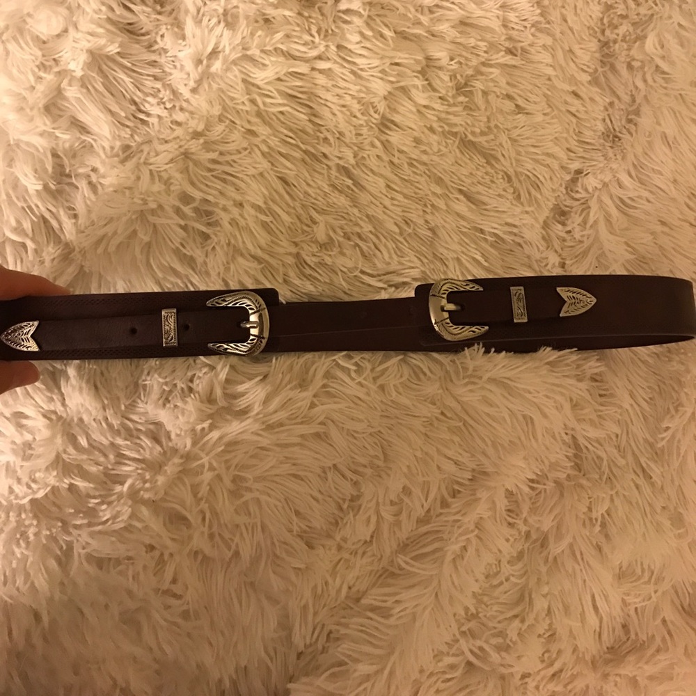 Vintage maroon belt