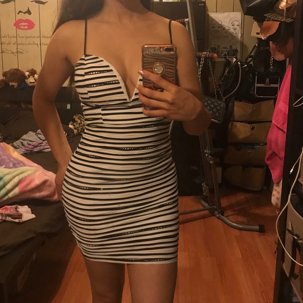 Black and white dress