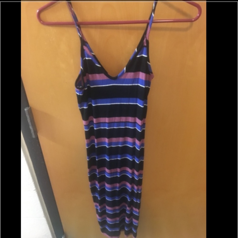 Express small midi striped dress