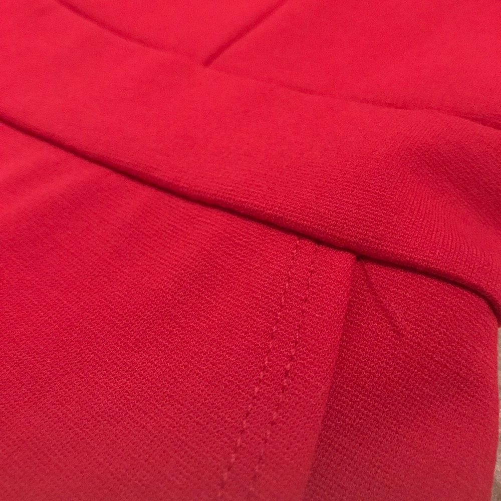 Red high neck Romper/dress - Picture 4 of 5