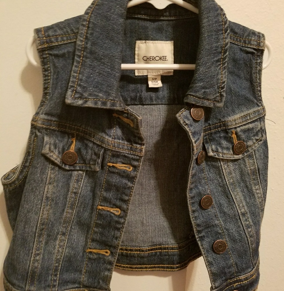Jean toddler vest