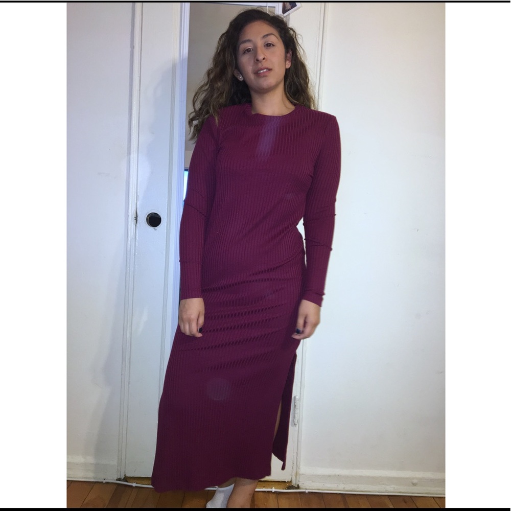 Fall Long Sleeve Knitted Dress