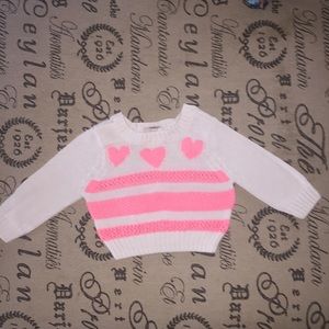 PINK AND WHITE SWEATER