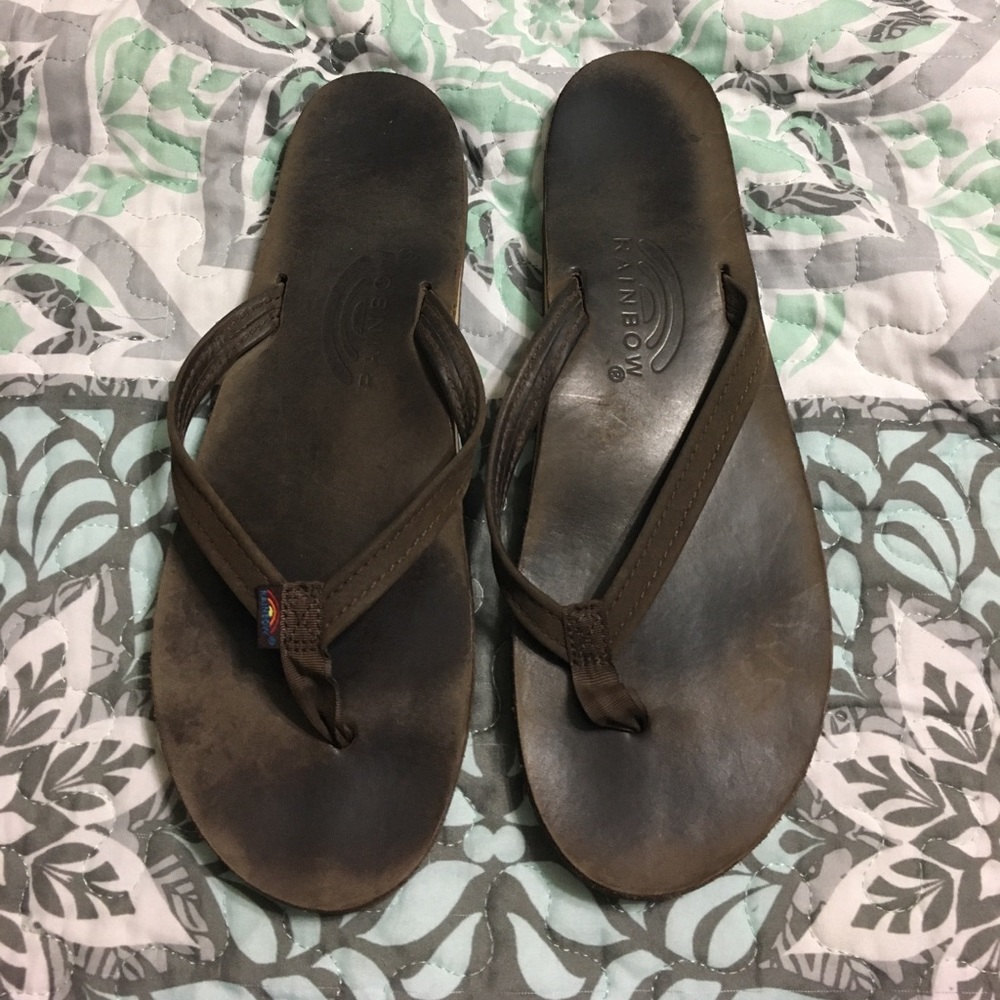Rainbow sandals thin strap