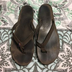 Rainbow sandals thin strap