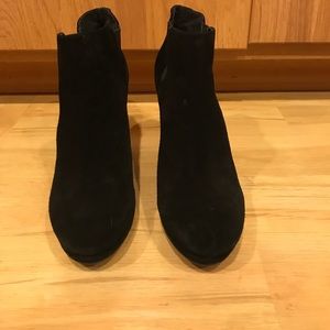 Jessica Simpson black suede booties