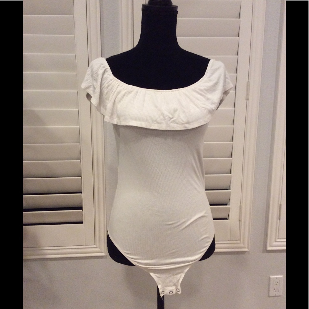 Off the shoulder body suit