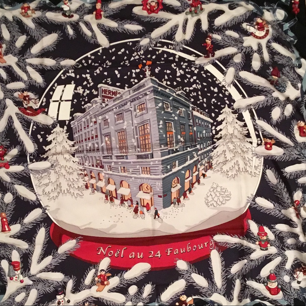 Hermes Christmas scarf