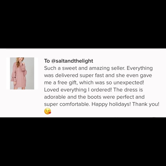 Sweater Dress with Tiered Sleeves - Picture 7 of 7