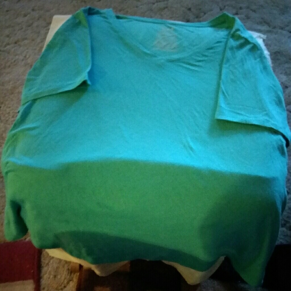 Green Cotton blend top