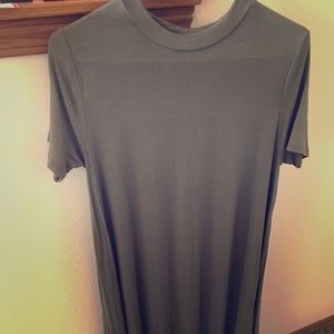 Dark Green T-shirt dress