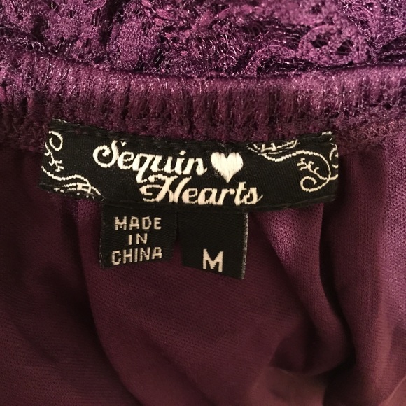 Sequin Hearts gorgeous dress, size M - Picture 3 of 4